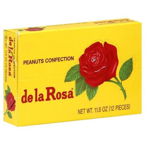 Mexican Candy De La Rosa Mazapan Marizapan Peanut  Small Box 12pc Dulces