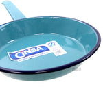 Fry Pan Sarten de Peltre 9” Turquoise Speckled Enamel Coated Cinsa Skillet...