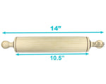 Rolling Pin 14" Rodillo Madera Wooden Traditional Kitchen Dough Roller Classic Tortilla Harina