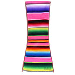 Ematik Serape Traditional Vibrant Colorful 100% Mexican Table Runner Zarape Throw Blanket Table Linen from Saltillo Coahuila Fiesta (Cobalt Blue)