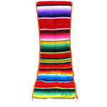 Ematik Serape Traditional Vibrant Colorful 100% Mexican Table Runner Zarape Throw Blanket Table Linen from Saltillo Coahuila Fiesta (Cobalt Blue)