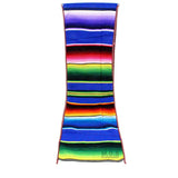 Ematik Serape Traditional Vibrant Colorful 100% Mexican Table Runner Zarape Throw Blanket Table Linen from Saltillo Coahuila Fiesta (Cobalt Blue)