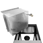 Ematic- Deep Fryer Stainless Steel 21 Qt. Dual Basket Commercial Grade Catering Cart