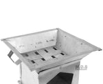 Kitchen & Restaurant Supplies Anafre 8“ Traditional Galvanized Sheet Metal Fogon Grill Outdoor Camping Charcoal Chafer