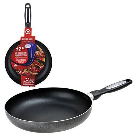 Fry Pan 12" Non Stick Coating Skillet Teflon Premium Aluminum Pot Kitchen Fry Pans