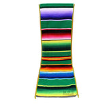 Ematik Serape Traditional Vibrant Colorful 100% Mexican Table Runner Zarape Throw Blanket Table Linen from Saltillo Coahuila Fiesta (Cobalt Blue)