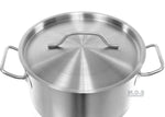 Dutch Oven 6 Qt Encapsulated Pot Stainless Steel Commercial Brush Finish with Lid