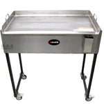 Ematik Griddle 31” 100% Heavy Duty Gauge Steel Stainless Steel Catering Grill Camping Tailgate Taco Cart Portable