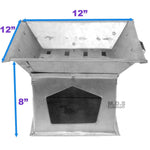 Kitchen & Restaurant Supplies Anafre 8“ Traditional Galvanized Sheet Metal Fogon Grill Outdoor Camping Charcoal Chafer