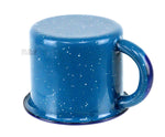 Pocillo De Peltre Blue Azul Enamel Coated 3.5” 10 Oz Cup Capacity Traditional Mexican Coffee Hot Chocolate Camping Mug
