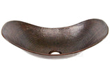 Sink Oval Hand Hammered Artisan Copper Cobre Drop in Luxor Modern Bathroom Antique Sleigh Vessel Sink Sumidero