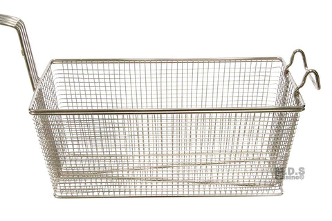 TheLAShop Large Commercial Deep Fryer Baskets Replacement 13x6x6 2ct/Pack