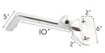 Scraper Aluminum 14” Griddle Grill Commercial Heavy Duty Splashguard 6” Blade Restaurant Scraper Cleaner