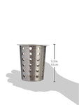 Condiment Cylinder 5.5" Stainless Steel Holder for Table-top Flatware Fork Spoon Knife Cookware Tray Dispenser