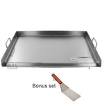 Stainless Steel Flat Top Griddle 36" Portable Comal Plancha Outdoor Stove Catering