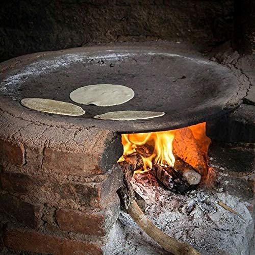 Comal Para Tortillas Grandes 21.5 Inch Redondo for Tortillas y Quesadilla  Carbon Steel Heavy Duty Metal Handle