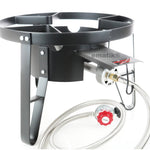 High Pressure Burner 16" Round Low Stand Propane Gas  0-20 PSI