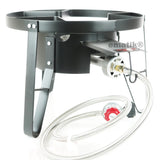 High Pressure Burner 16" Round Low Stand Propane Gas  0-20 PSI