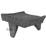 Metate Mortar & Pestle 12" Molcajete Lavastone Aztec Mayan Toltec Volcanic Rock