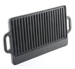 Cast Iron 20" Reversible Griddle Flat & Ridged BBQ Grill Burner Kitchen New