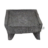 Metate Mortar & Pestle 12" Molcajete Lavastone Aztec Mayan Toltec Volcanic Rock