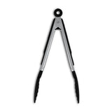 9-Inch Stainless Steel Tong, Serving Tong, Scratch-Free Nylon Scalloped Gripping Edges, Barbecue Grilling Tong, BBQ Tong, Joint-Lock
