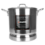Steamer Pot 9QT Vaporera Tamalera 4mm Gauge 1200 Alloy Pure Aluminum Tamale Extra-thick Reinforced Rim and Bottom Commercial Restaurant Pot…