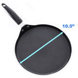 Comal 10.5" Non Stick Skillet Teflon with Handle Flat Fry Pan Griddle Pan