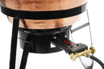 XL Cazo 24" Para Carnitas Cobre 100% Hand Hammered SET with Burner & Stand Outdoors Cooking Made in Mexico
