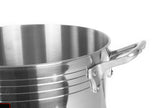 Steamer Pot 12QT Vaporera  Tamalera 4mm Gauge 1200 Alloy Pure Aluminum Commercial Extra-thick Reinforced Rim and Bottom Tamale Commercial Restaurant Pot