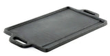 Cast Iron 20" Reversible Griddle Flat & Ridged BBQ Grill Burner Kitchen New