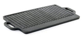 Cast Iron 20" Reversible Griddle Flat & Ridged BBQ Grill Burner Kitchen New
