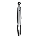9-Inch Stainless Steel Tong, Serving Tong, Scratch-Free Nylon Scalloped Gripping Edges, Barbecue Grilling Tong, BBQ Tong, Joint-Lock
