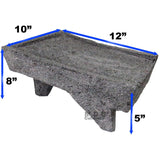 Metate Mortar & Pestle 12" Molcajete Lavastone Aztec Mayan Toltec Volcanic Rock