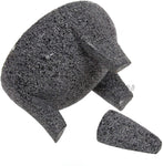 Molcajete 10” Mortar & Pestle with free Root Brush, Salsera Salsa Guacamole Tejolote Lavastone Aztec Mayan Toltec Volcanic Rock Ancient Traditional Pre-Hispanic Antique Grinding Stone Metlapil Bowl