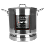 Steamer Pot 12QT Vaporera  Tamalera 4mm Gauge 1200 Alloy Pure Aluminum Commercial Extra-thick Reinforced Rim and Bottom Tamale Commercial Restaurant Pot
