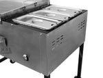 Taco Cart Stainless Steel Griddle Commercial Catering Portable Burner Tacos NEW