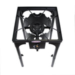 Burner with Multi Size Stand Big Propane Burner Outdoor Heavy Duty