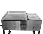 Taco Cart Stainless Steel Griddle Commercial Catering Portable Burner Tacos NEW