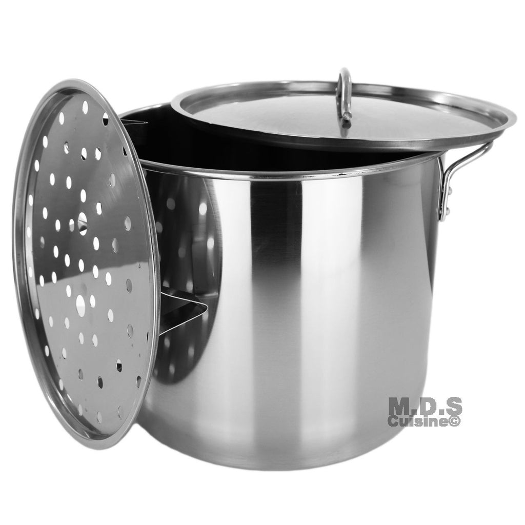 Choice 10 Qt. Standard Weight Aluminum Stock Pot